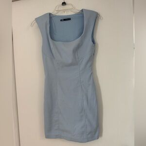 Zara Light Blue Mini Dress